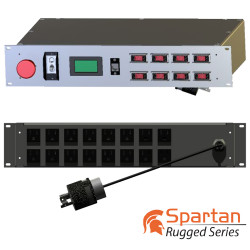 2U MIL SPEC PDU, 30A, L5-30P Input, 16 x 5-15R, TAA Compliant